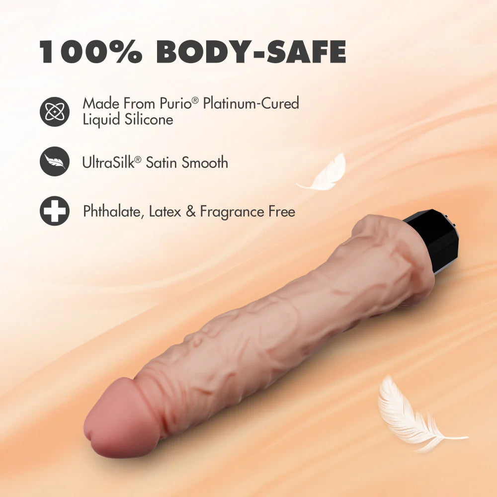 Dr. Webber 9.75" Realistic Vibrating G-Spot Dildo