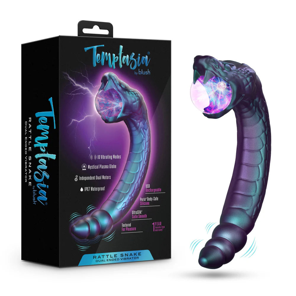 Rattle Snake Dual-Ended Fantasy Vibrator