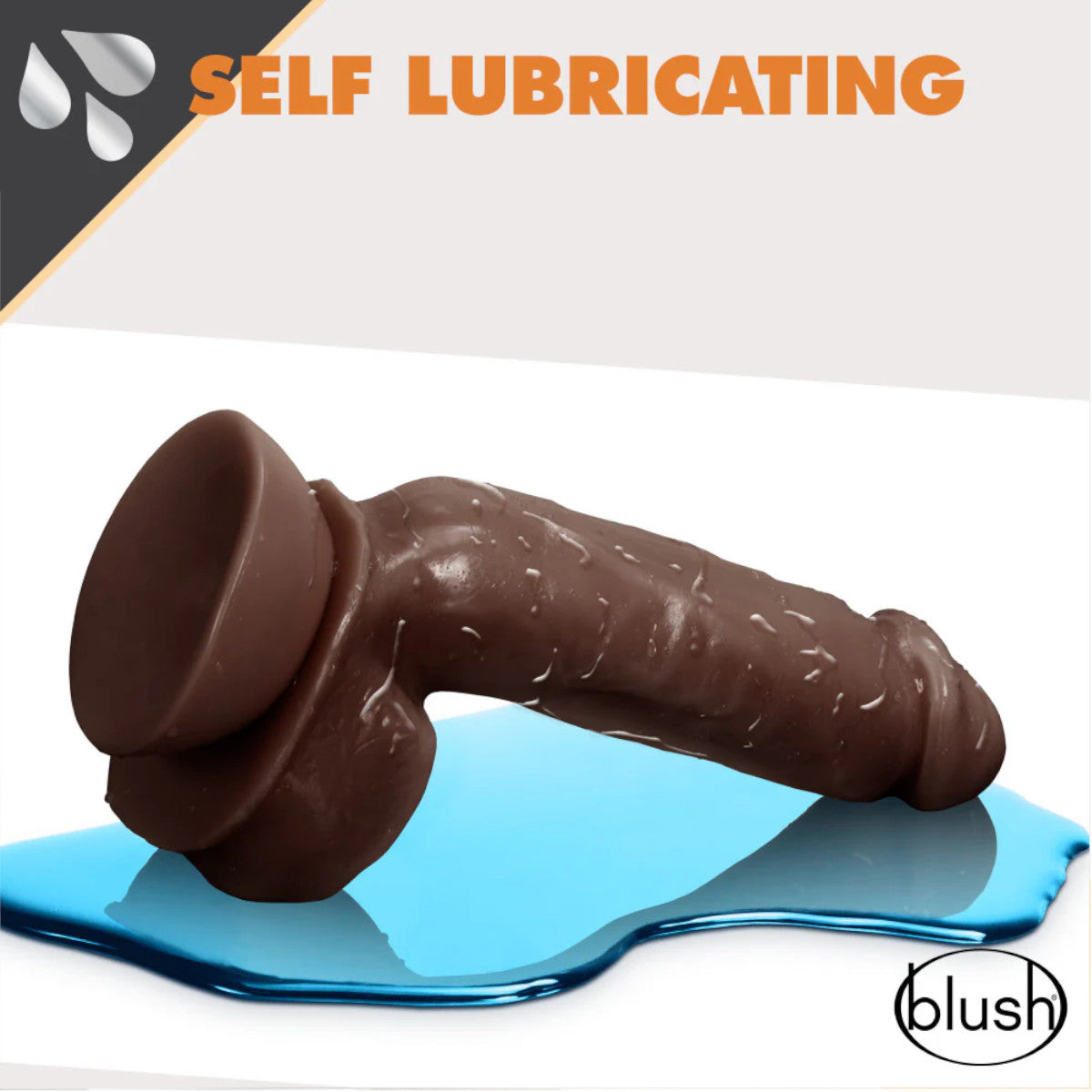 Dr. Skin - 8.5in Self-Lubricating Dildo with Balls - Boutique Séduction