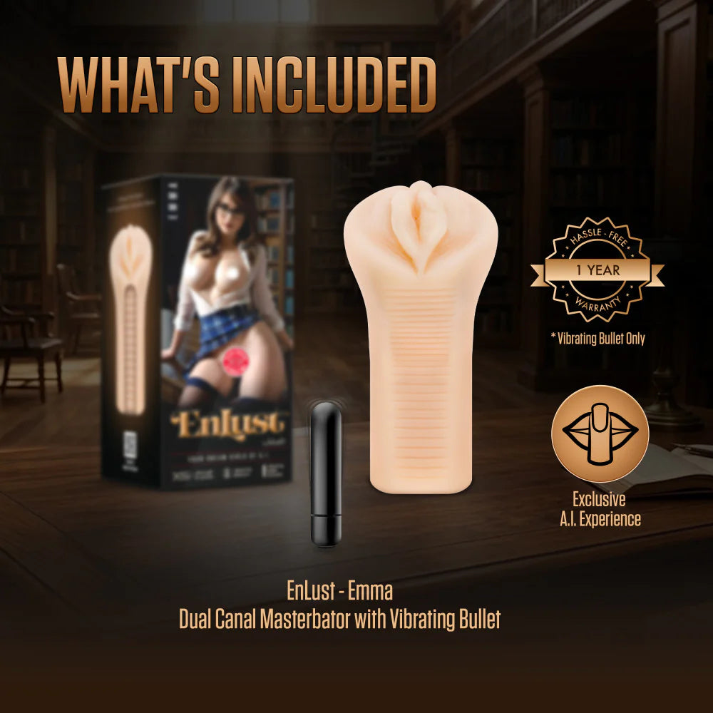 Masturbateur Masculin Emma A.I. avec Bullet Vibrant