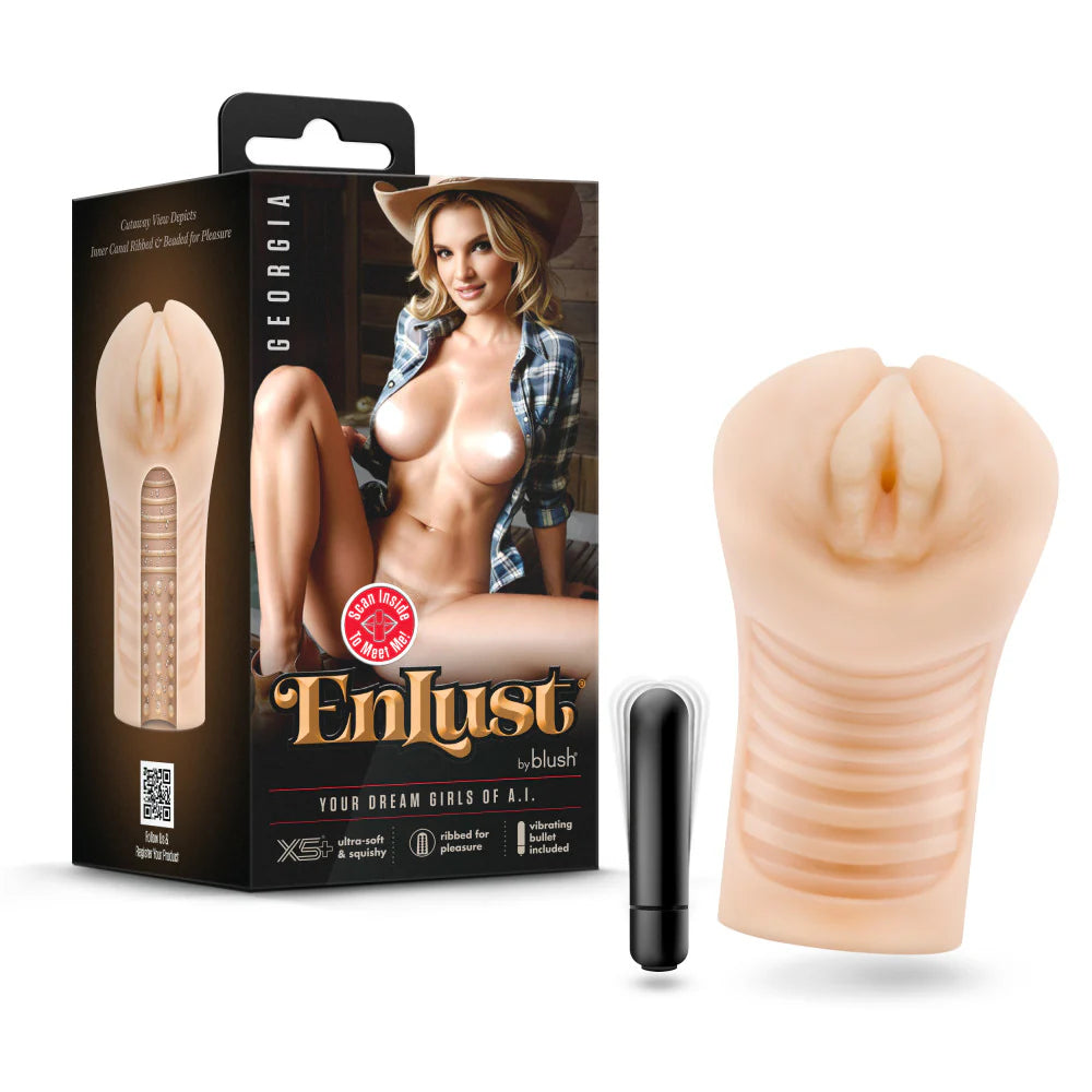 Masturbateur Masculin Georgia A.I. avec Bullet Vibrante