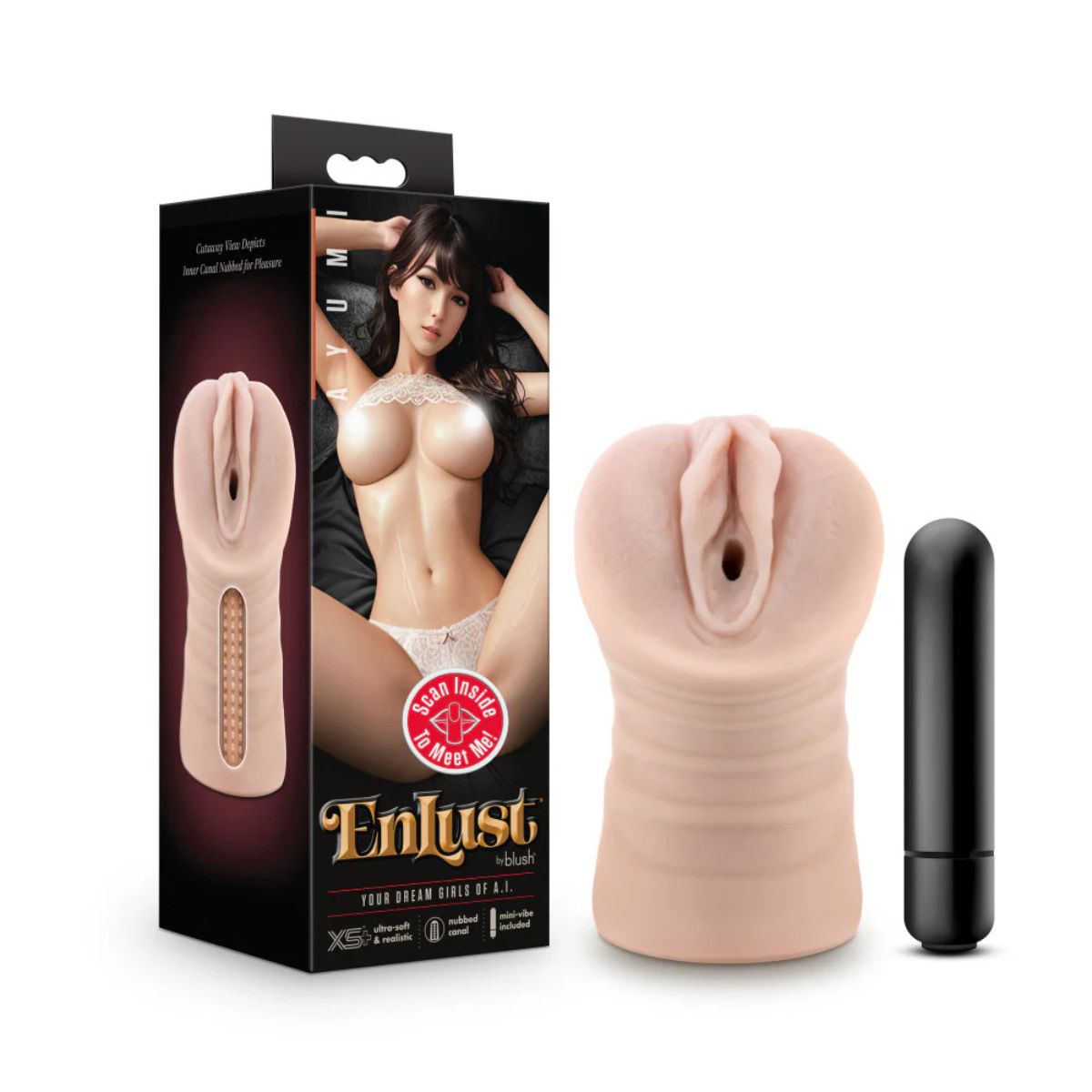 EnLust Ayumi Vibrating Masturbator | Soft Vibrating Design