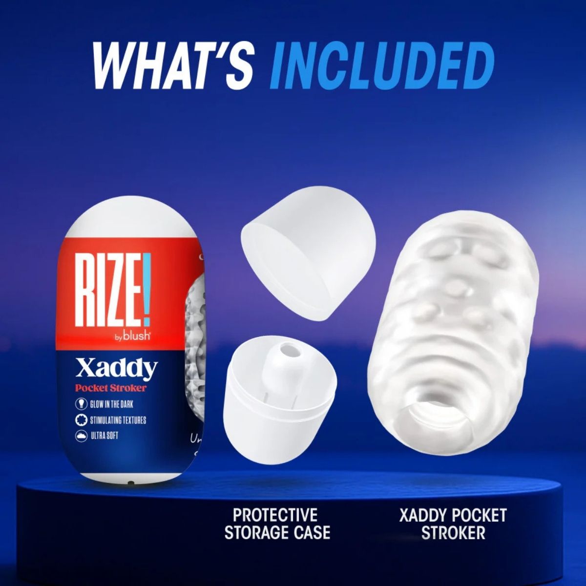 Rize Xaddy Pocket Stroker | Textured Glow Design