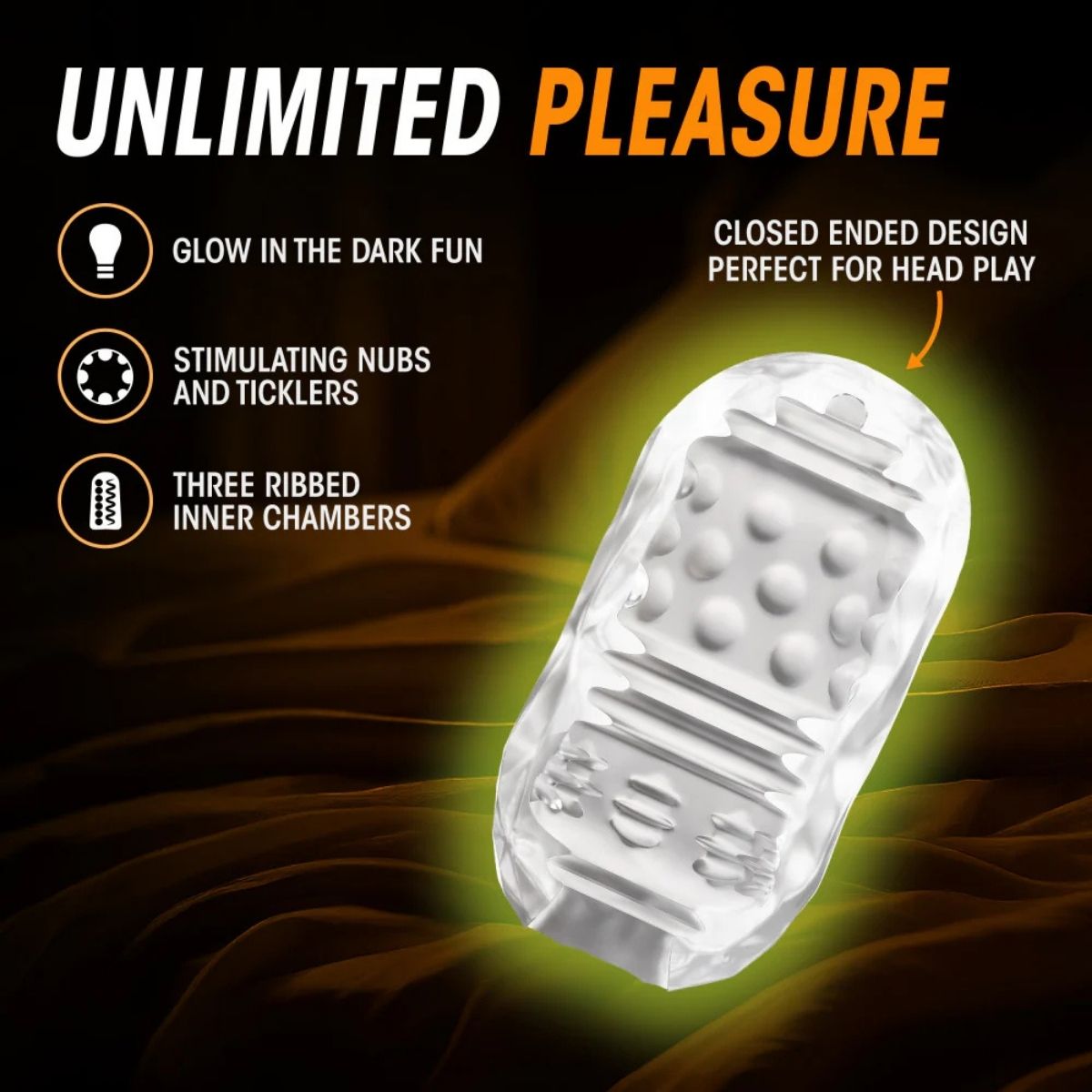 Rize AddeBoy Pocket Stroker | Textured Glow Design