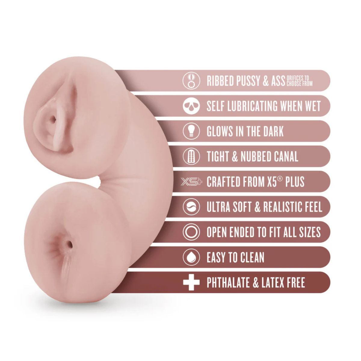 EnLust Tasha Glow in the Dark Masturbator | X5® Plus Soft Design