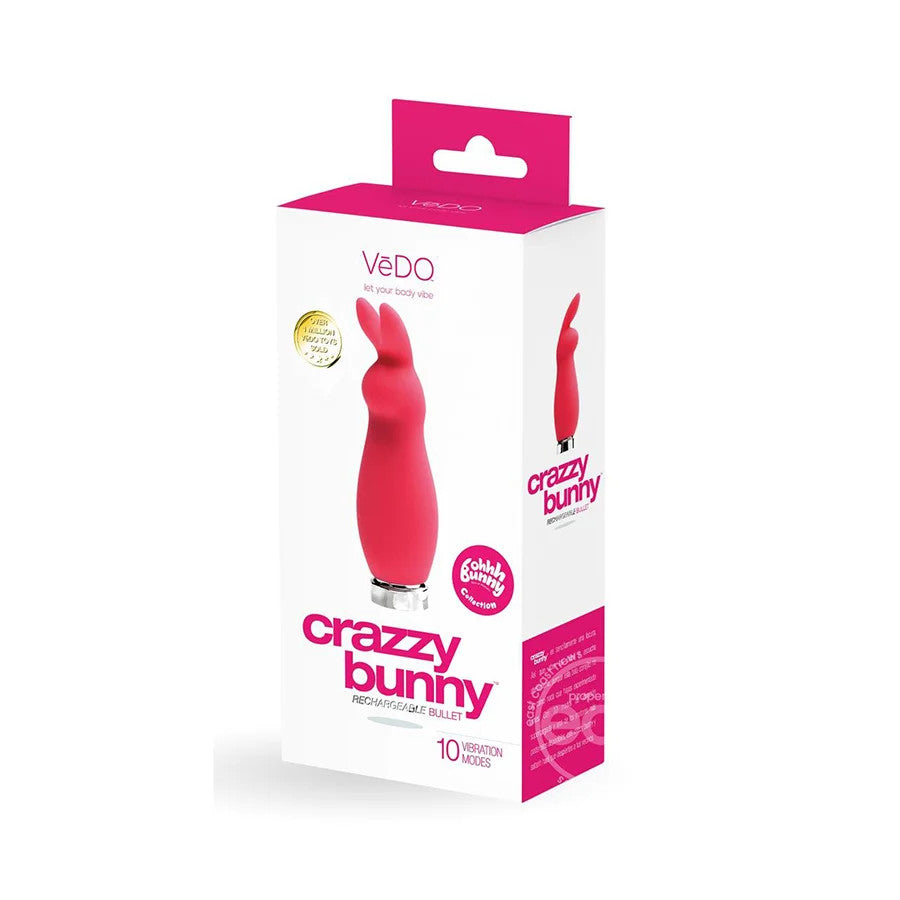 Crazzy Bunny Rechargeable Bullet VēDO - Boutique Séduction