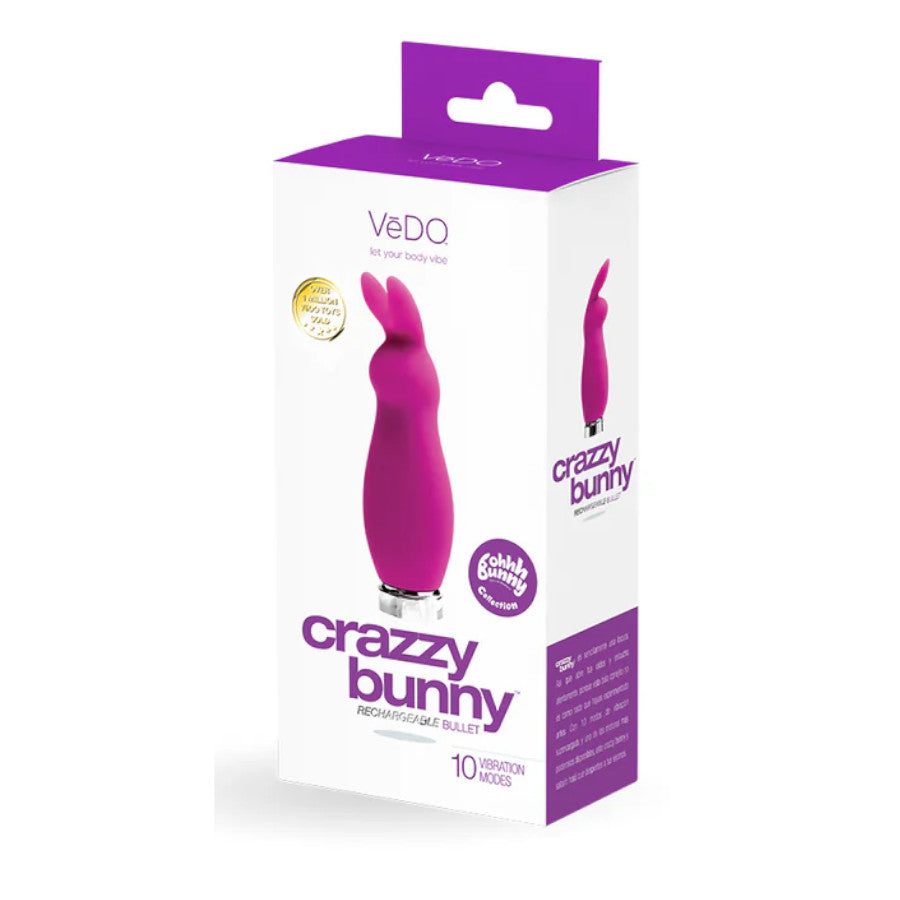 Crazzy Bunny Rechargeable Bullet VēDO - Boutique Séduction