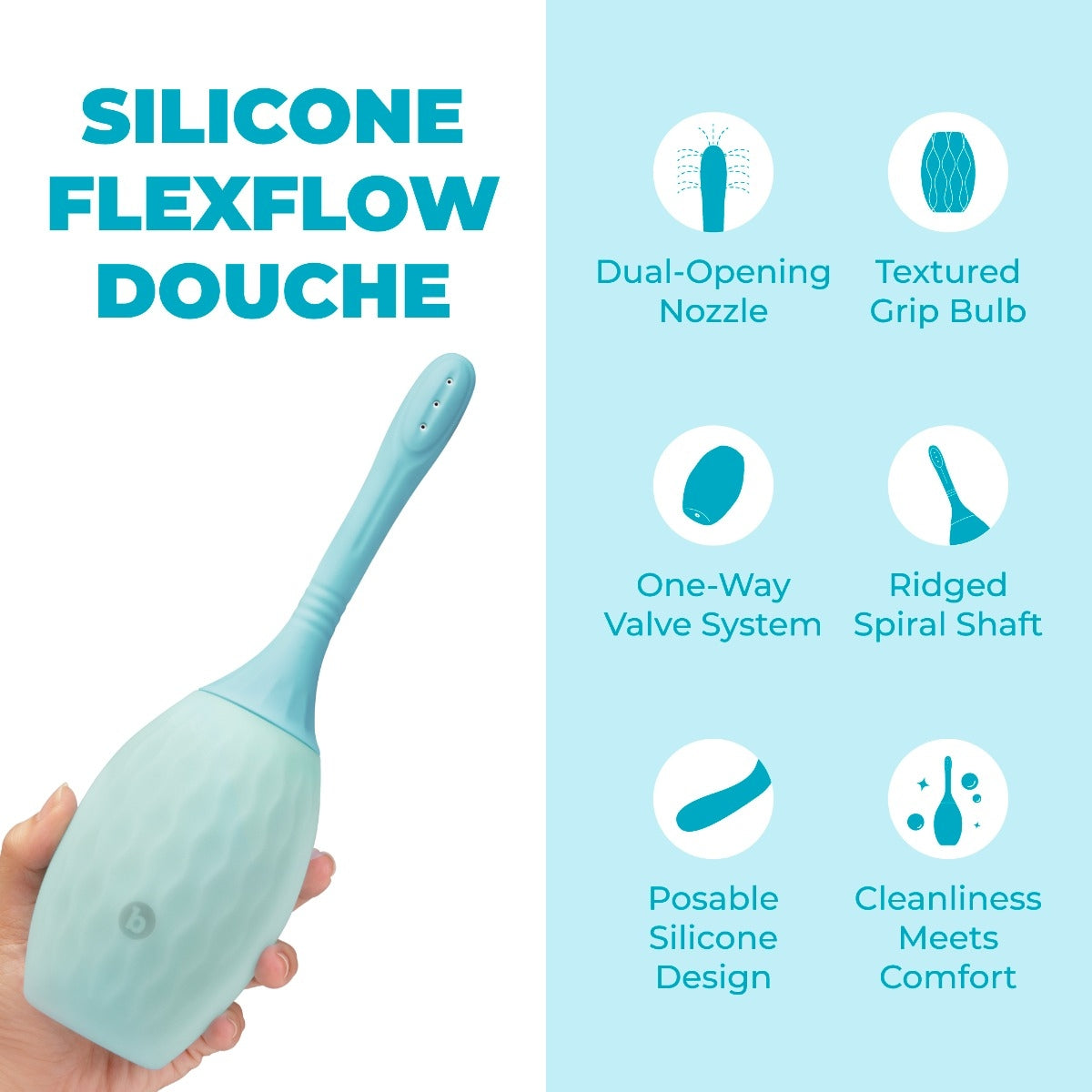 Douche Anal Flexflow en Silicone