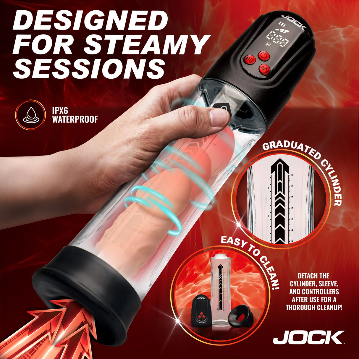 Pompe à Pénis Power Up Automatique & Étanche