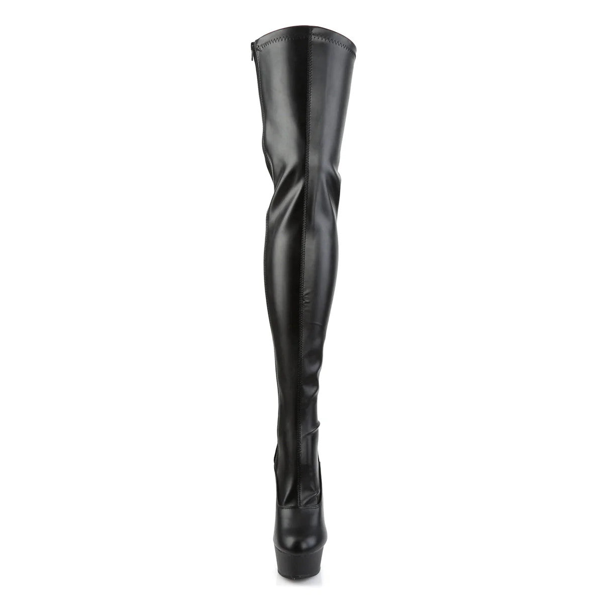 Pleaser Shoes - Lace-Up Stretch Thigh High Boot 6" Heel - Boutique Séduction
