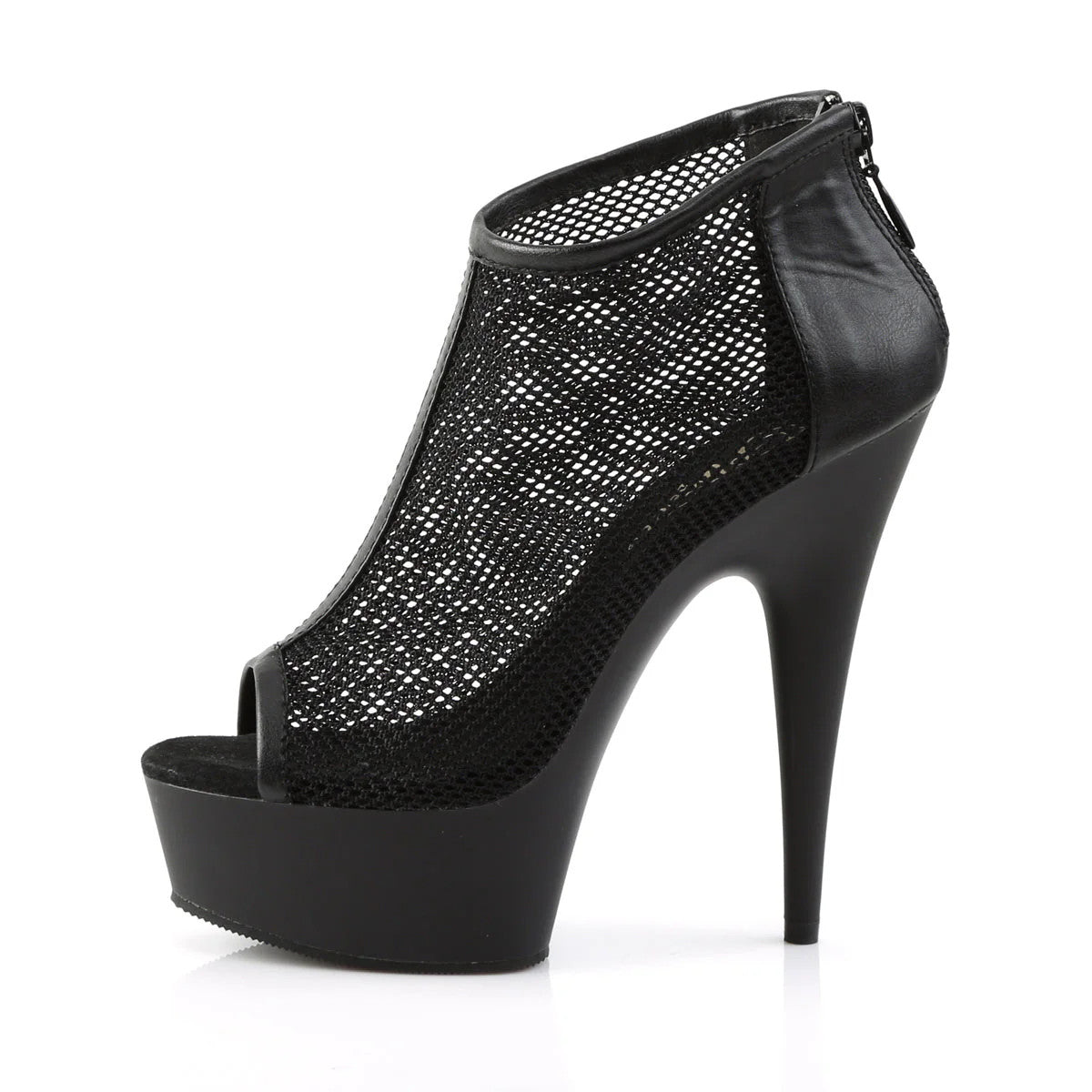 Platform Peep Toe Bootie 6" Heel Pleaser Shoes - Boutique Séduction