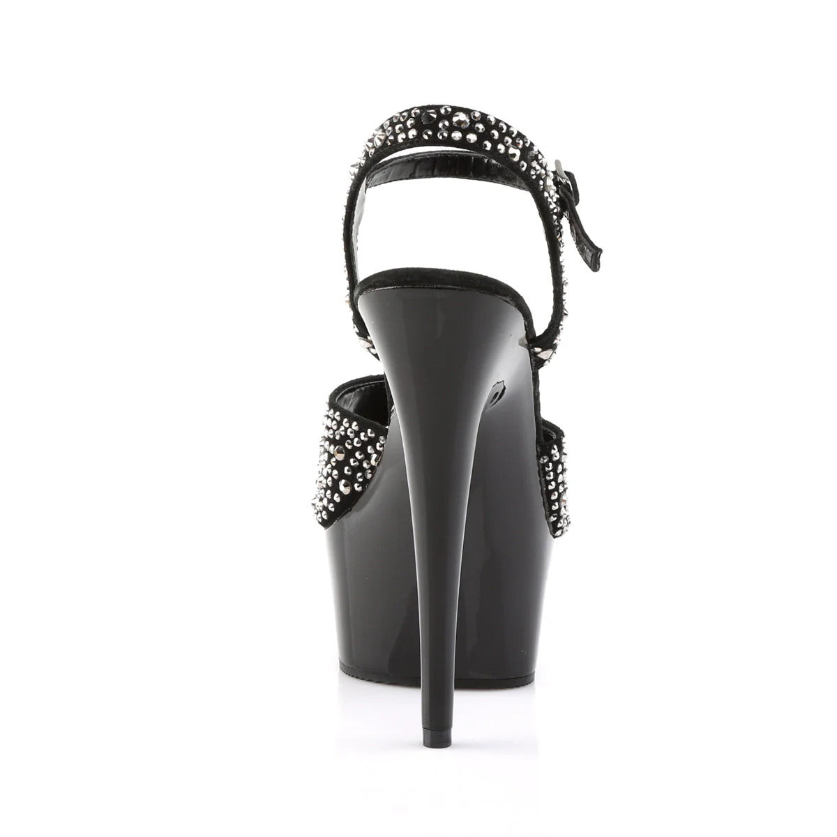 Pleaser Shoes - Peep Toe Sandal with Rhinestone 6" Heel - Boutique Séduction