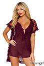 2Pc Floral Robe Dreamgirl International - Boutique Séduction