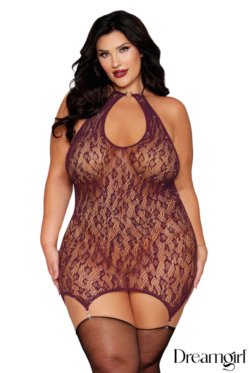 Dreamgirl International - Leopard Lace Chemise - Boutique Séduction