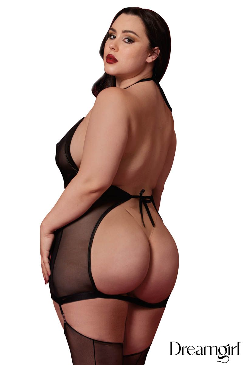 Dreamgirl International - Flogger Garter Slip - Boutique Séduction