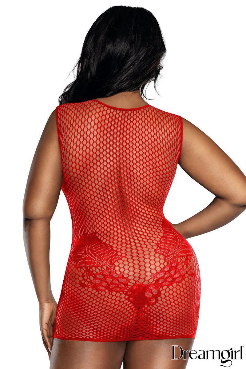 Dreamgirl International - Big Net & Lace Chemise - Boutique Séduction
