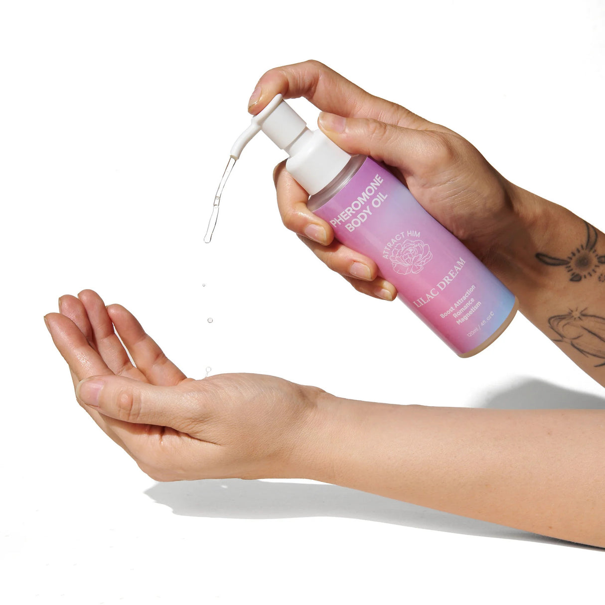 Huile Corporelle Lilac Dream aux Phéromones pour Attirer Lui