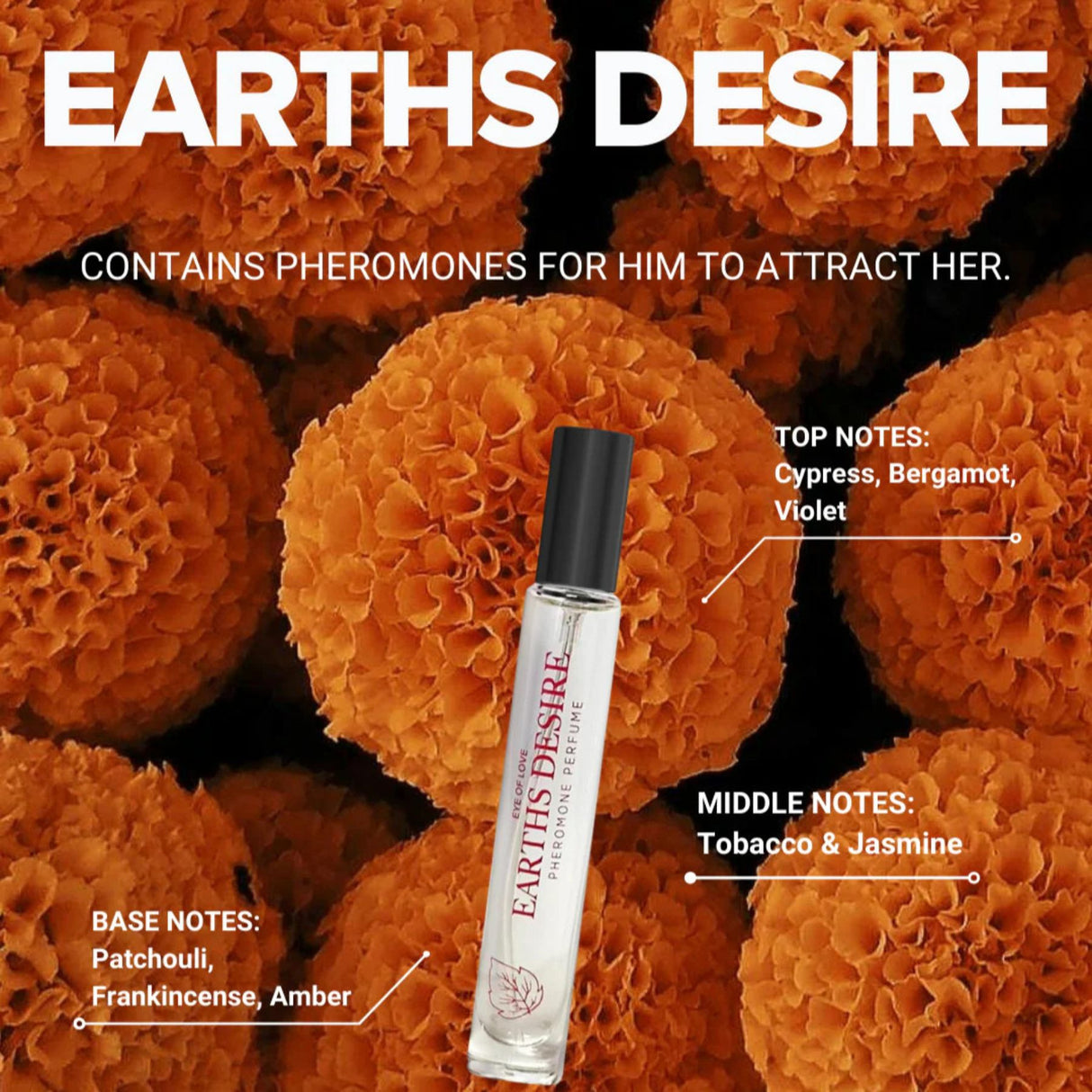 Parfum aux Phéromones Earth’s Desire pour Attirer Elle