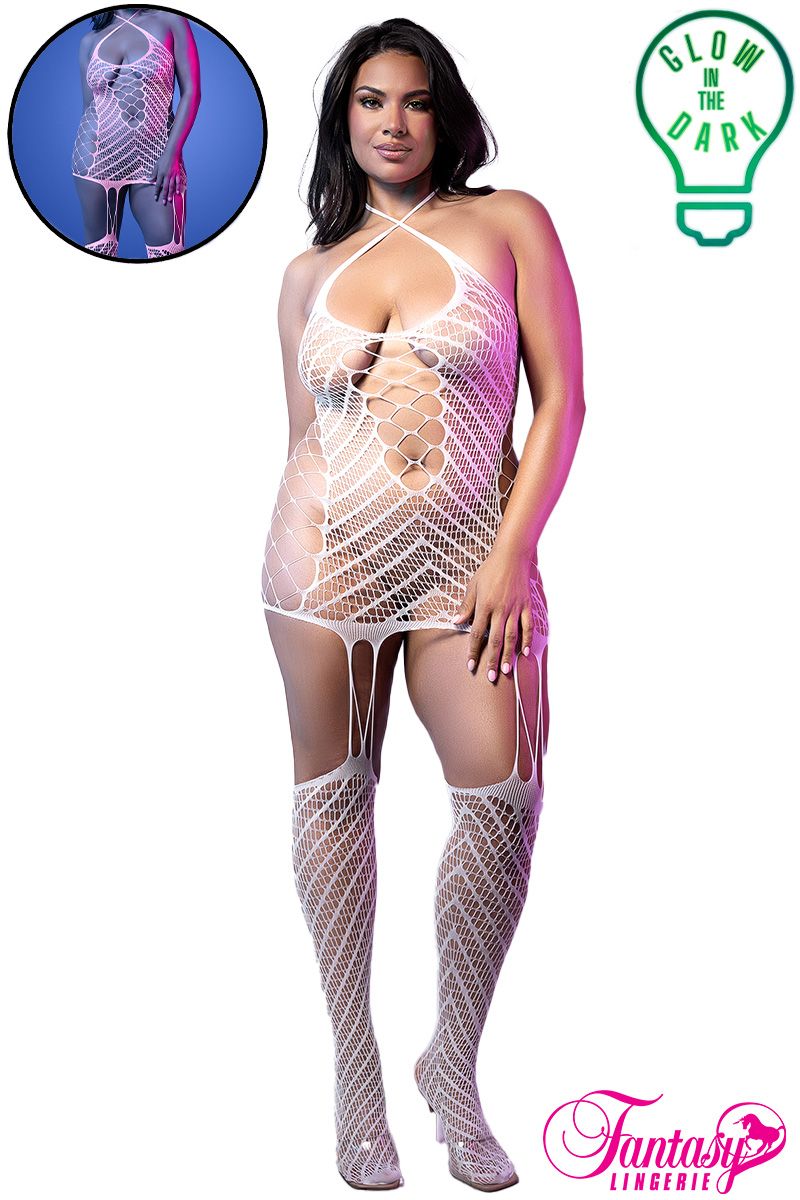 Fantasy Lingerie - Metamorphic Glow Bodystocking - Boutique Séduction