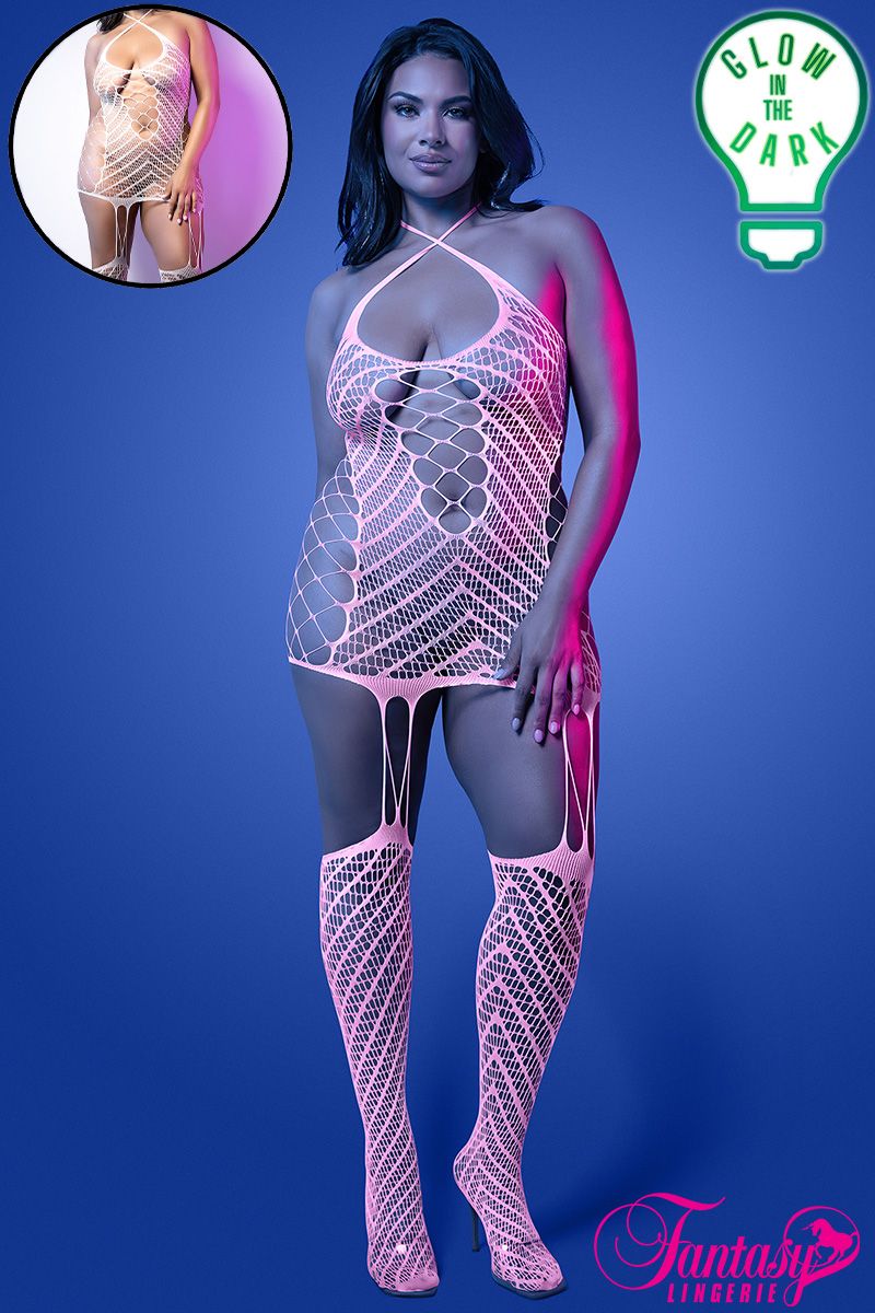 Fantasy Lingerie - Metamorphic Glow Bodystocking - Boutique Séduction