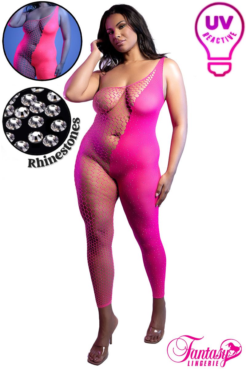 Fantasy Lingerie - Hyperdrive UV Reactive Bodystocking - Boutique Séduction