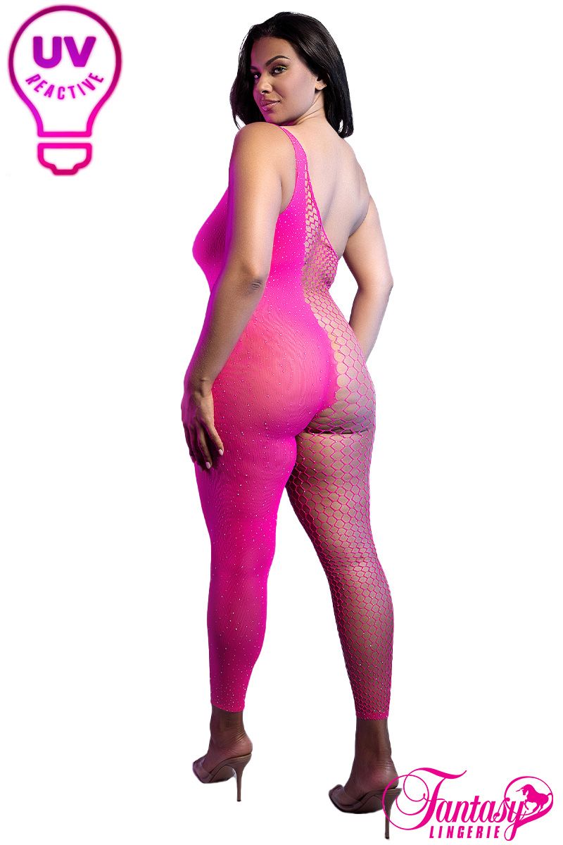 Fantasy Lingerie - Hyperdrive UV Reactive Bodystocking - Boutique Séduction