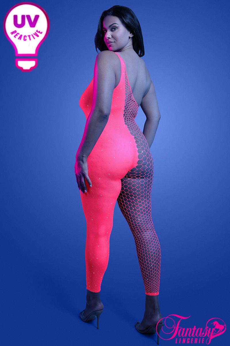 Fantasy Lingerie - Hyperdrive UV Reactive Bodystocking - Boutique Séduction