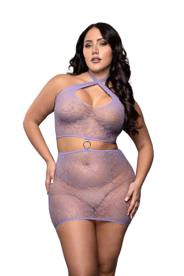 Fantasy Lingerie - Rhinestone Leopard Dress - Boutique Séduction