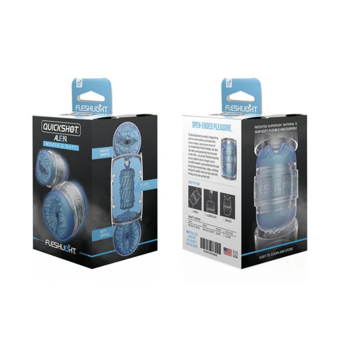 Alien Butt & Mouth Quickshot Masturbator Fleshlight - Boutique Séduction