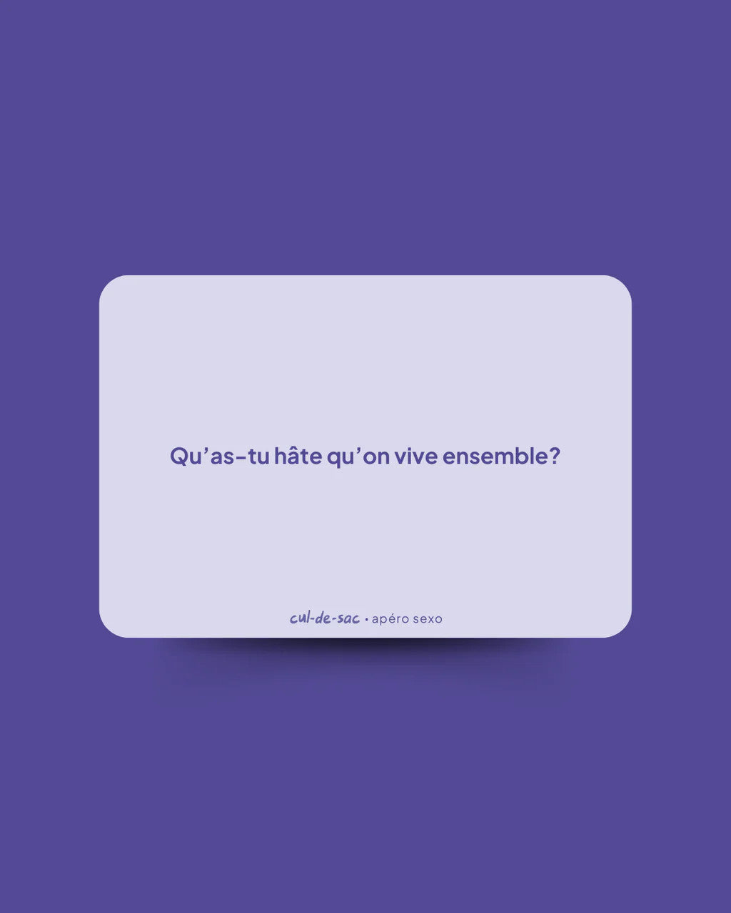 Apéro Sexo - Cul-De-Sac Soulmates Edition - French Version - Boutique Séduction