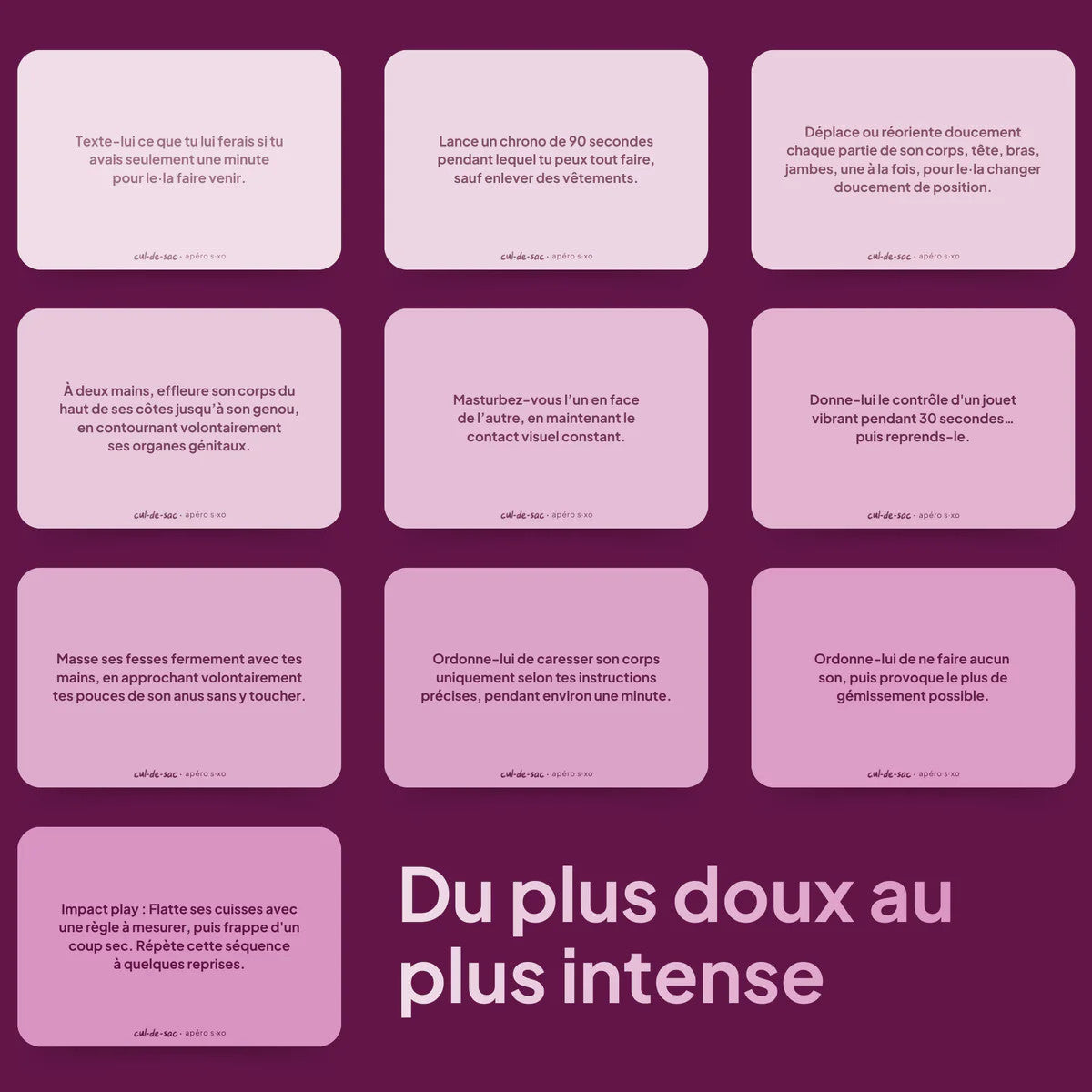 Apéro Sexo - Cul-De-Sac Tentation Edition - French Version - Boutique Séduction