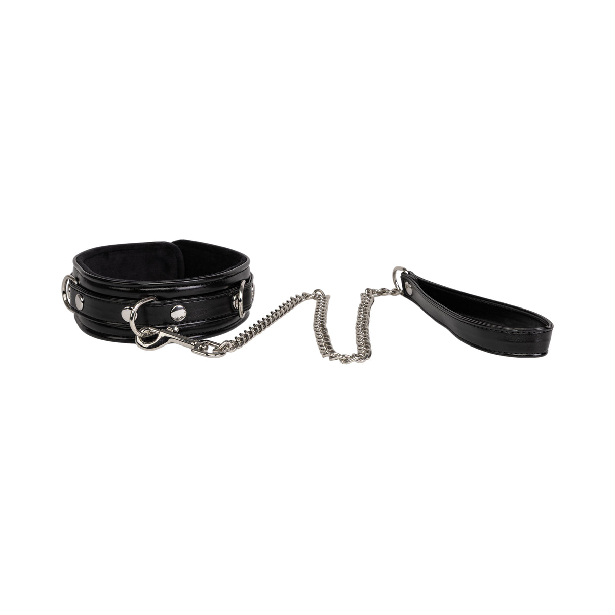 Miss Morgane Pearlescent Collar & Chain Leash | Adjustable & Elegant