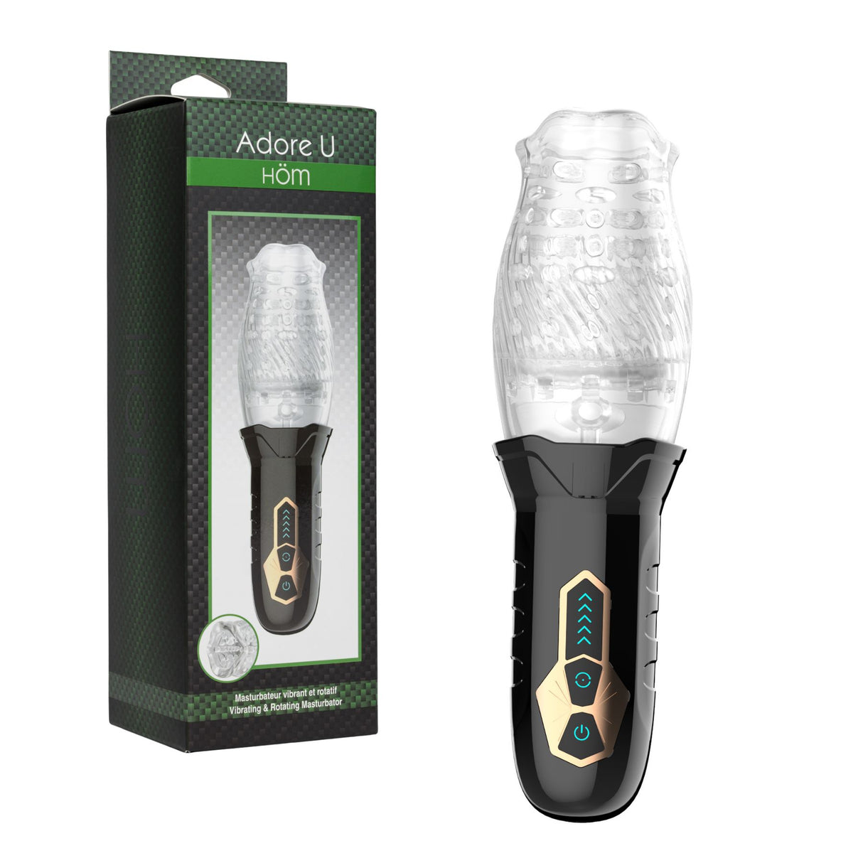Vibrating & Rotating Masturbator