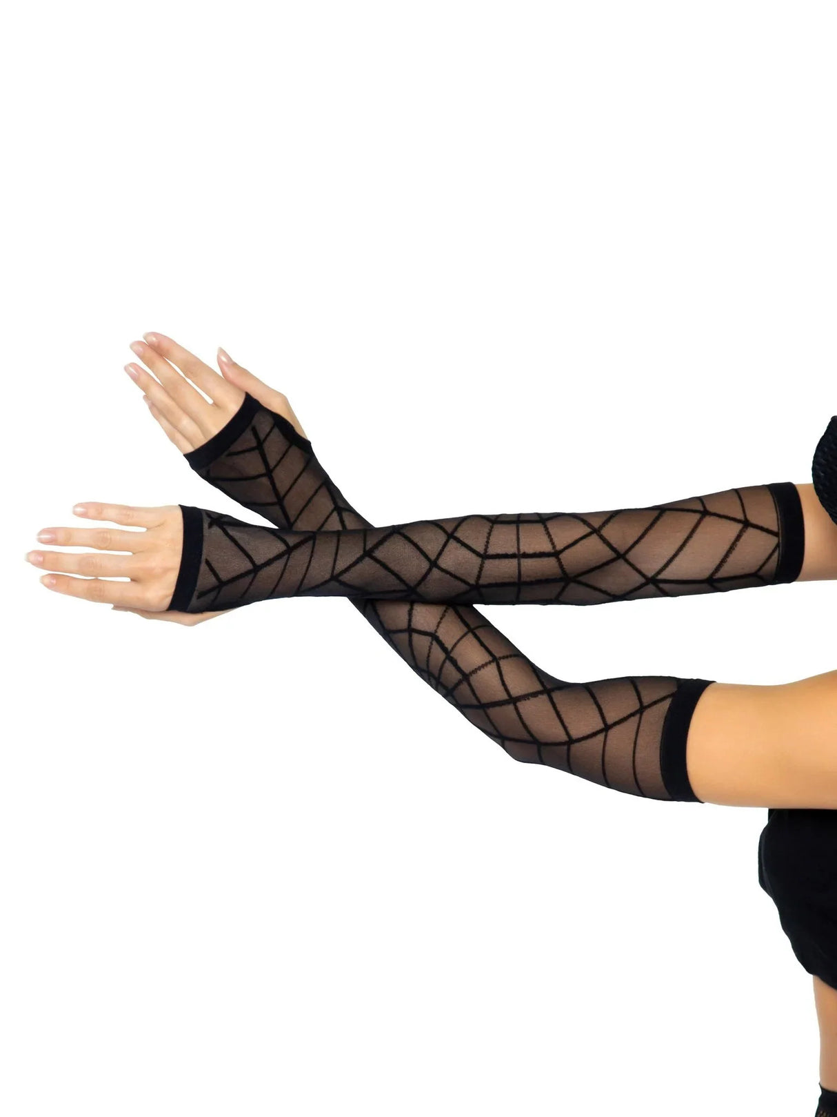 Leg Avenue - Spider Web Arm Warmer Gloves - Boutique Séduction