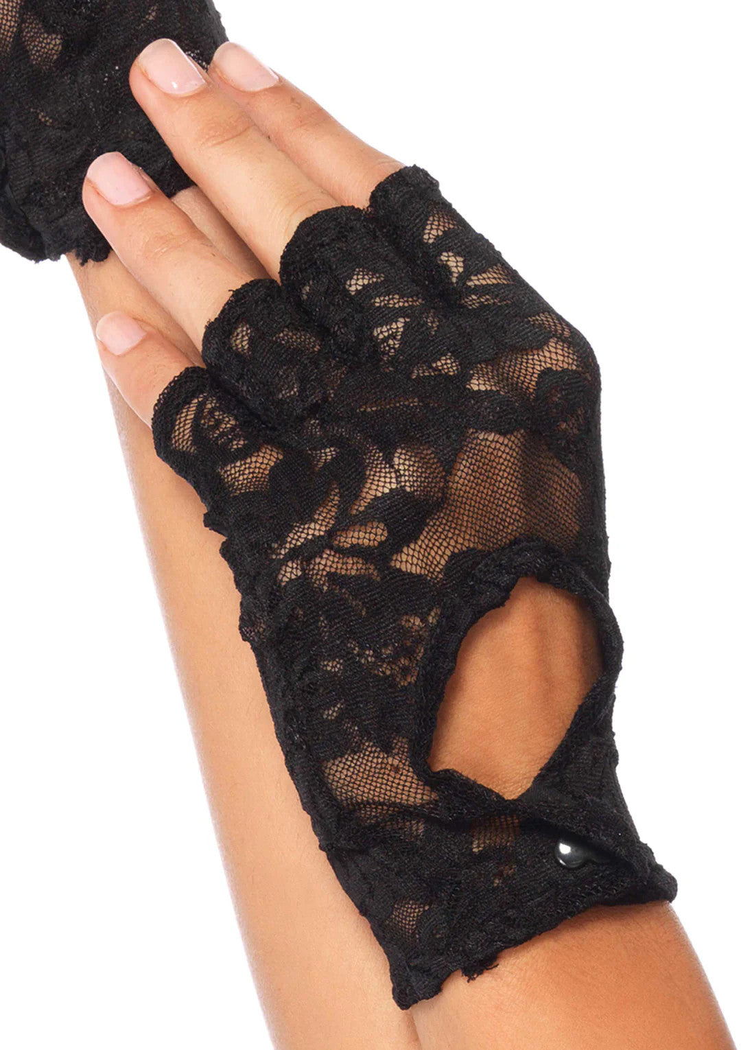 Leg Avenue - Lace Keyhole Fingerless Gloves - Boutique Séduction
