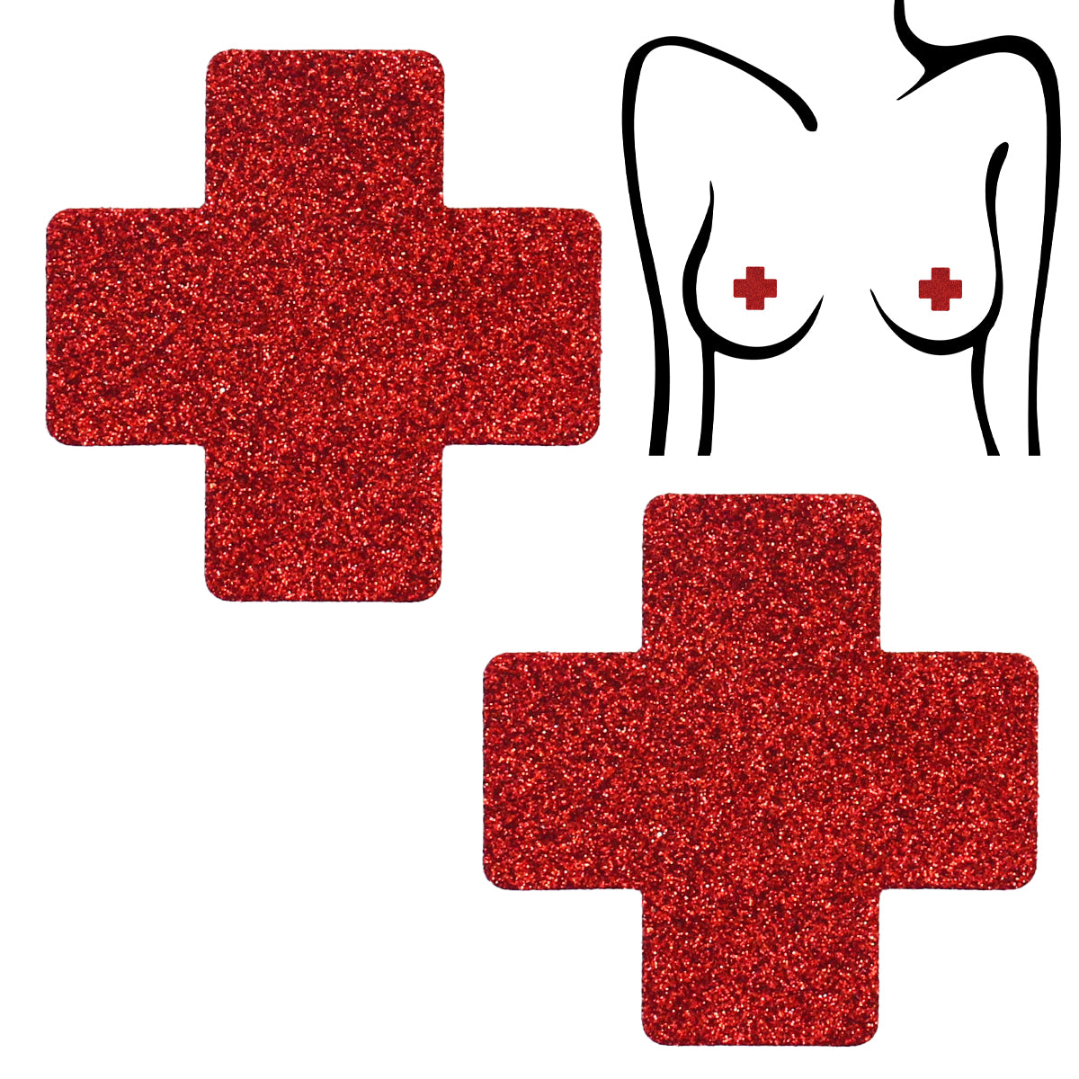 Mini X Glitter Pasties Seduction - Boutique Séduction