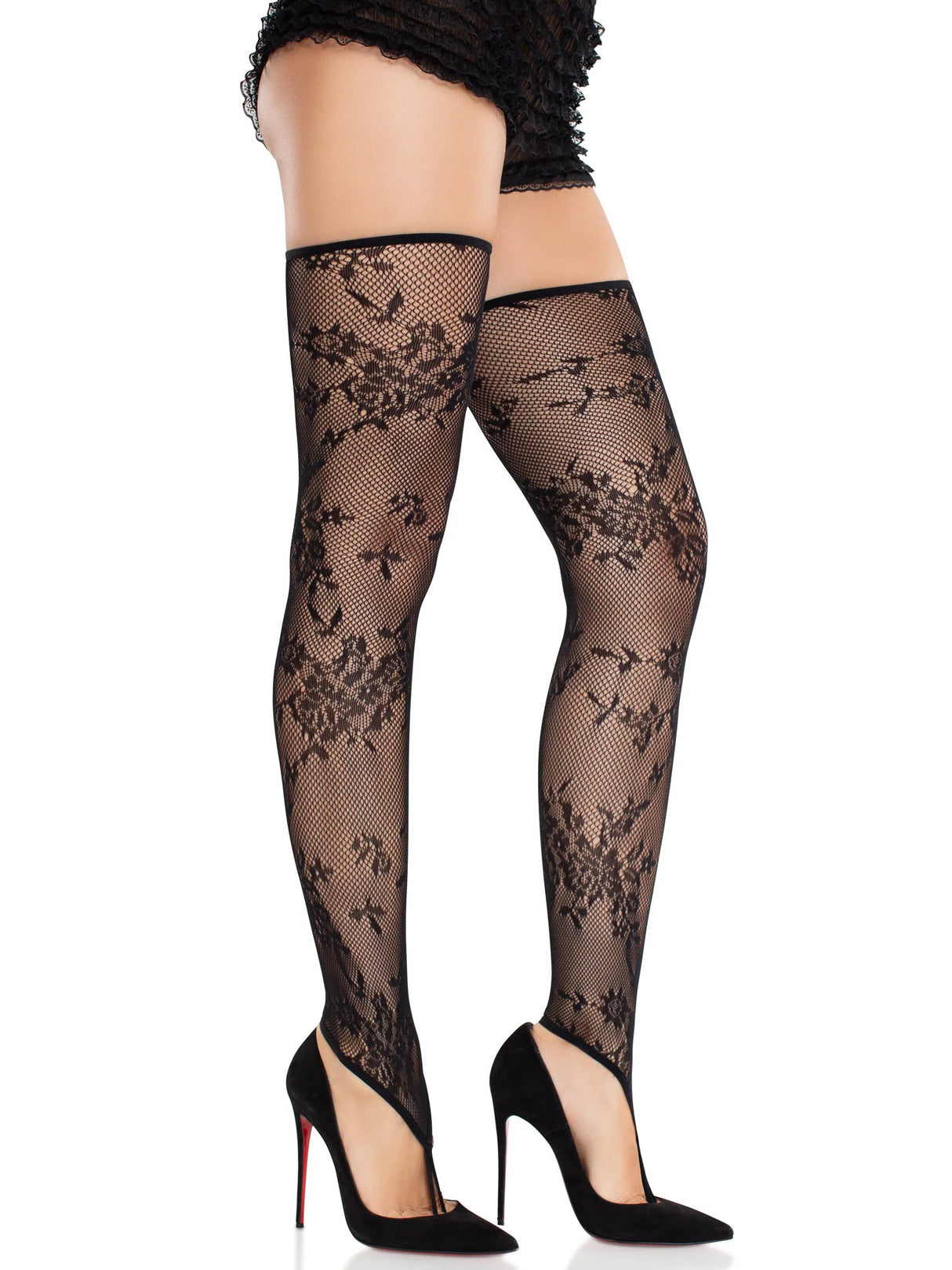 Zenya Toe Loop Footless Thigh Highs Leg Avenue - Boutique Séduction