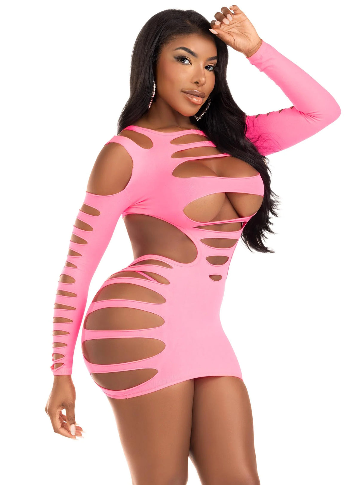 Hits Different Shredded Mini Dress Leg Avenue - Boutique Séduction
