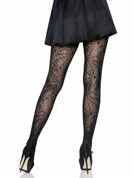 Leg Avenue - Spiderweb Lace Tights - Boutique Séduction