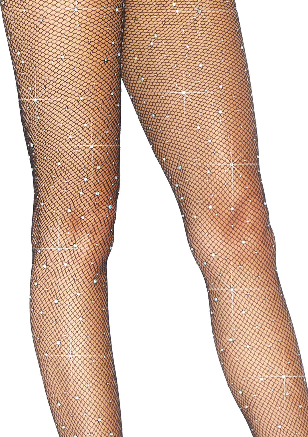 Leg Avenue - Colby Rhinestone Fishnet Tights - Boutique Séduction