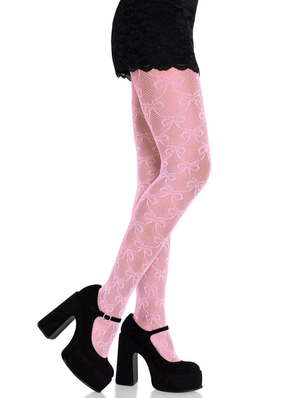 Bow Babe Net Tights Leg Avenue - Boutique Séduction