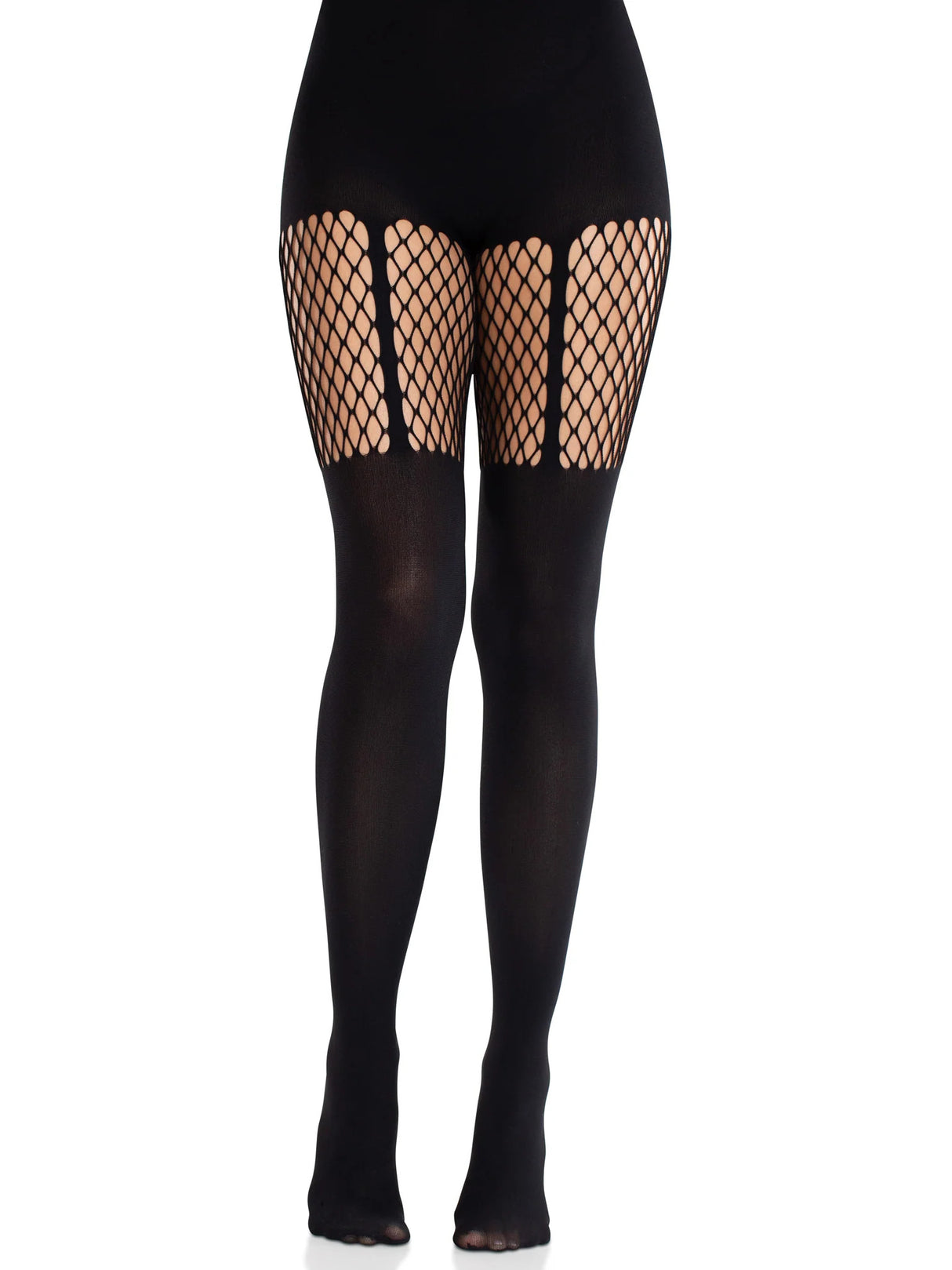 Leg Avenue - Jett Garter Illusion Tights - Boutique Séduction