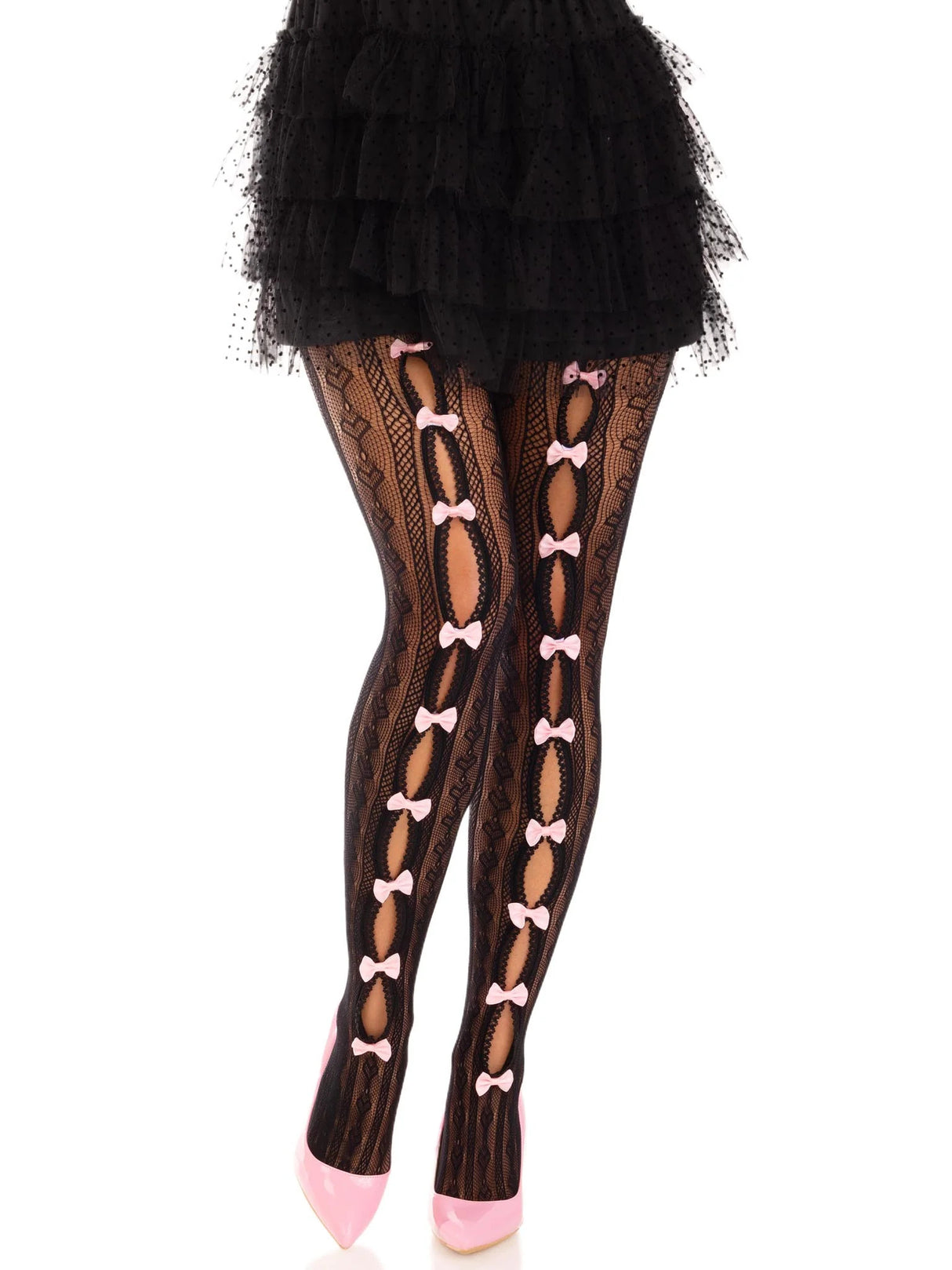 Leg Avenue - Sweetheart Striped Tights - Boutique Séduction