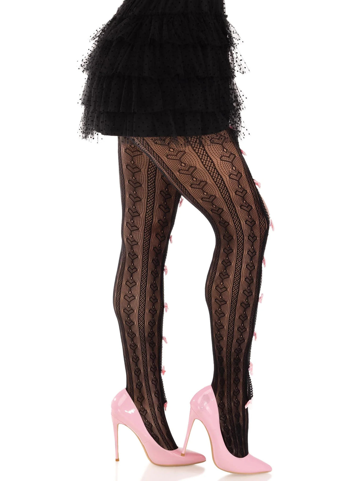Leg Avenue - Sweetheart Striped Tights - Boutique Séduction