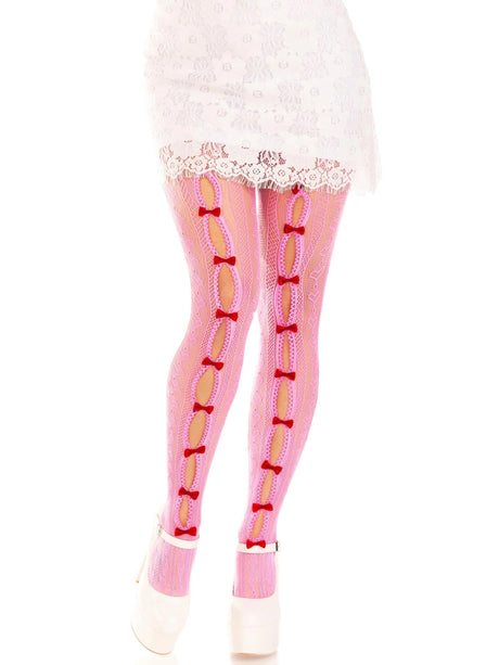 Leg Avenue - Sweetheart Striped Tights - Boutique Séduction