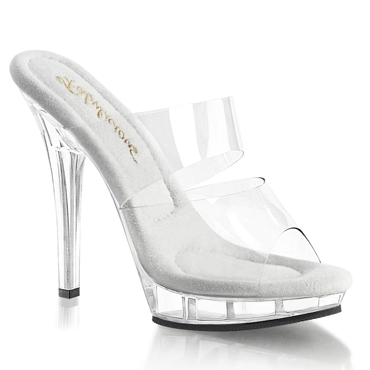 Pleaser Shoes - Two Band Slide Sandal 5" Heel - Boutique Séduction