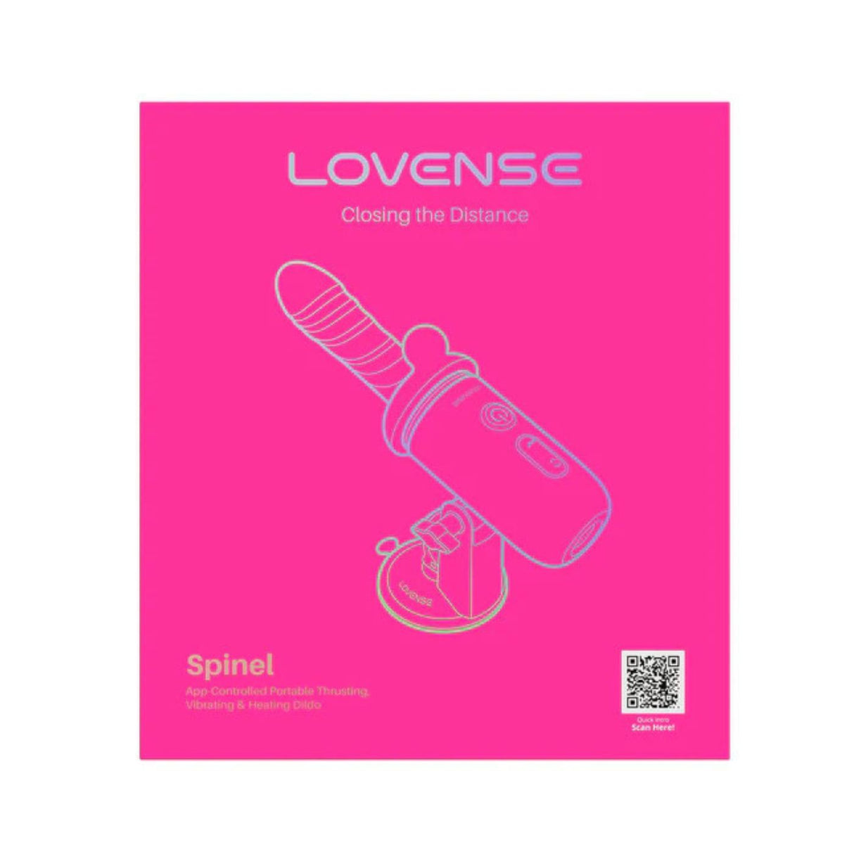 Spinel Dildo Portable à Poussée, Vibration & Chauffant