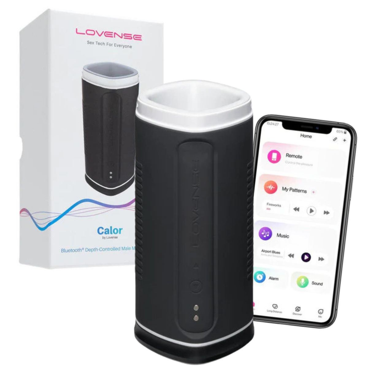 Lovense - Calor Bluetooth Depth-Controlled Male Masturbator - Boutique Séduction
