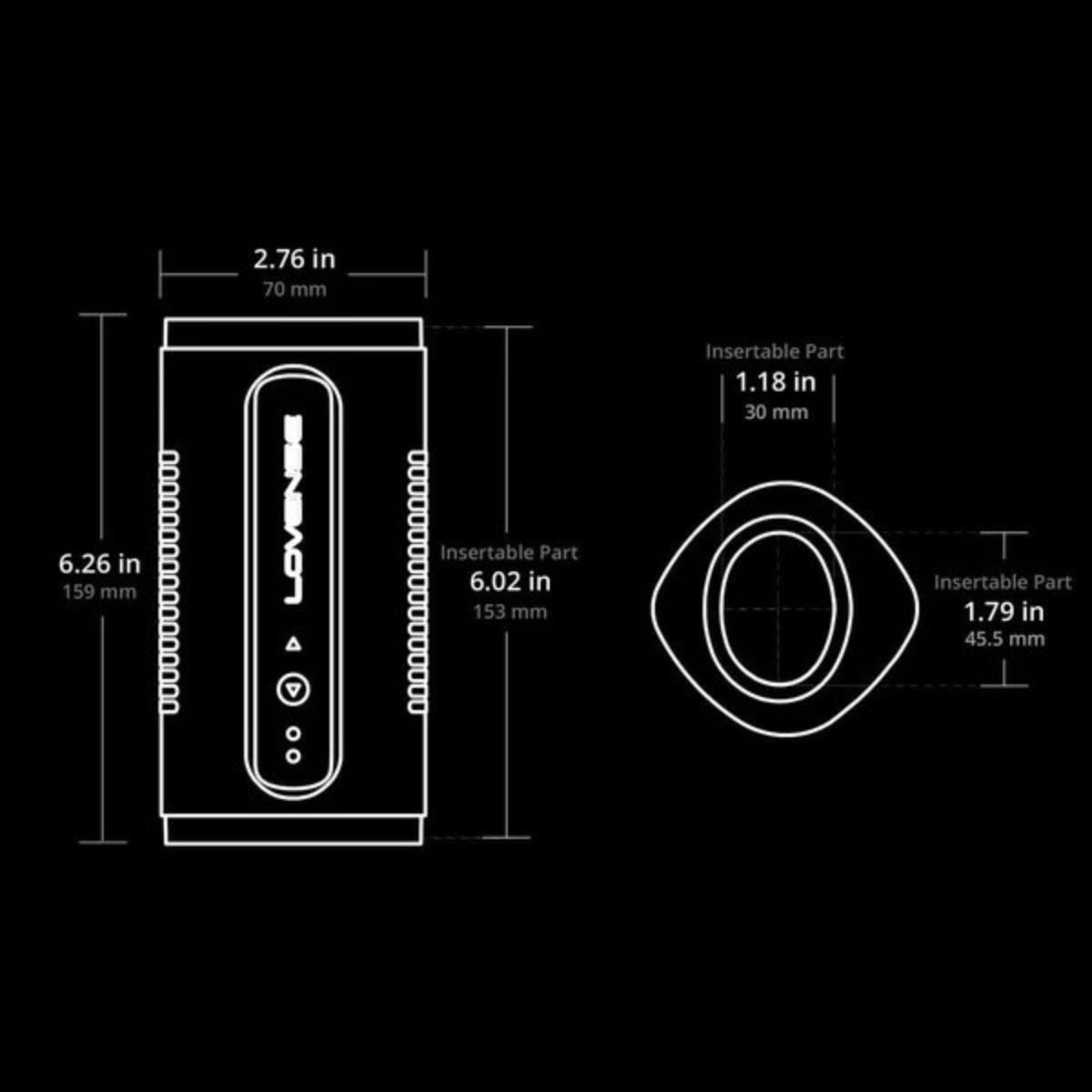 Lovense - Calor Bluetooth Depth-Controlled Male Masturbator - Boutique Séduction