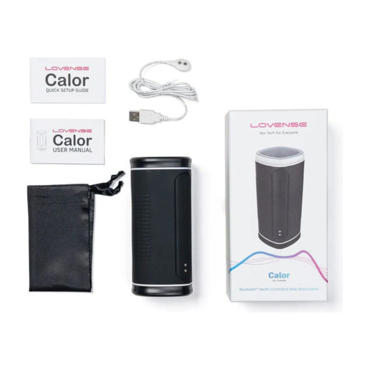 Lovense - Calor Bluetooth Depth-Controlled Male Masturbator - Boutique Séduction